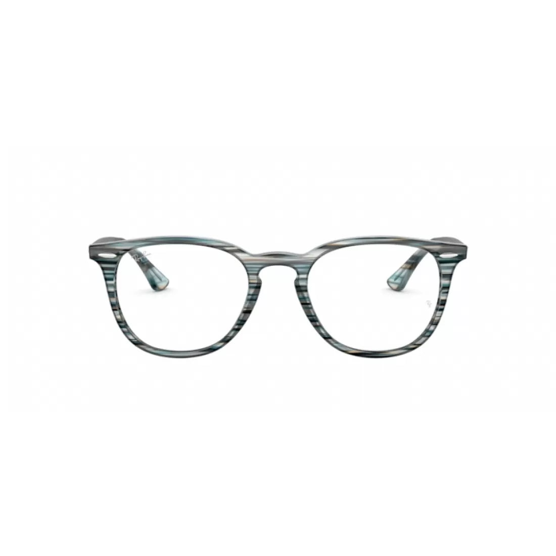 UNISEX EYEGLASSES RAY-BAN RX 7159 - 5750 BLUE GRAY STRIPPED CALIBER 52 