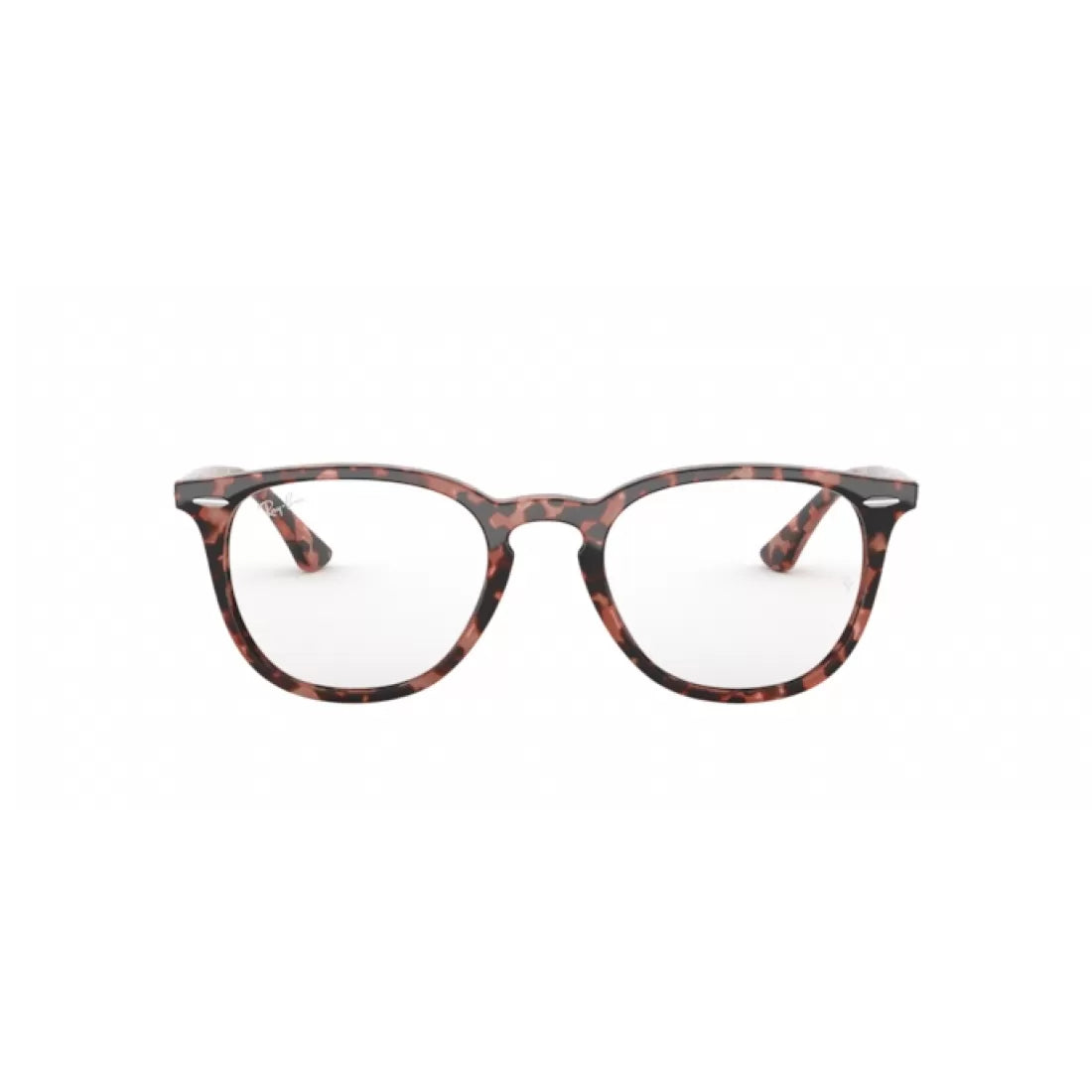 UNISEX EYEGLASSES RAY-BAN RX 7159 - 8064 HAVANA PINK POLISHED CALIBER 50 