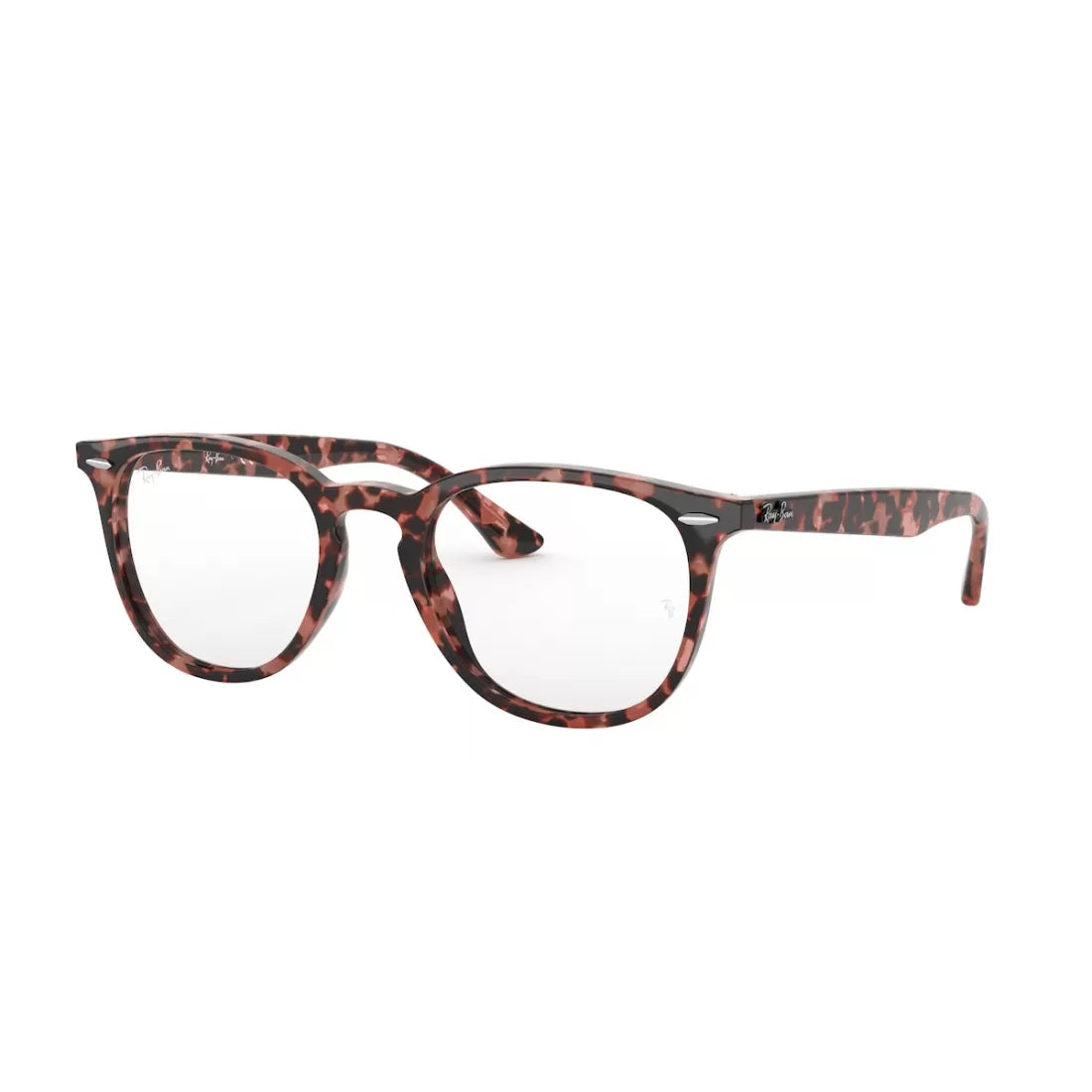 UNISEX EYEGLASSES RAY-BAN RX 7159 - 8064 HAVANA PINK POLISHED CALIBER 50 