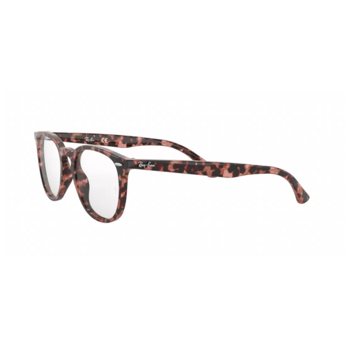 UNISEX EYEGLASSES RAY-BAN RX 7159 - 8064 HAVANA PINK POLISHED CALIBER 50 