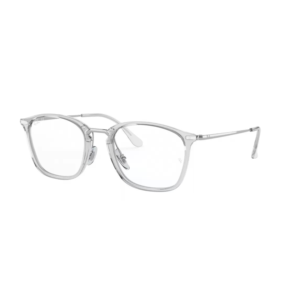 UNISEXRAY-BAN RX 7164 EYEGLASSES - 2001 TRANSPARENT CALIBER 52 