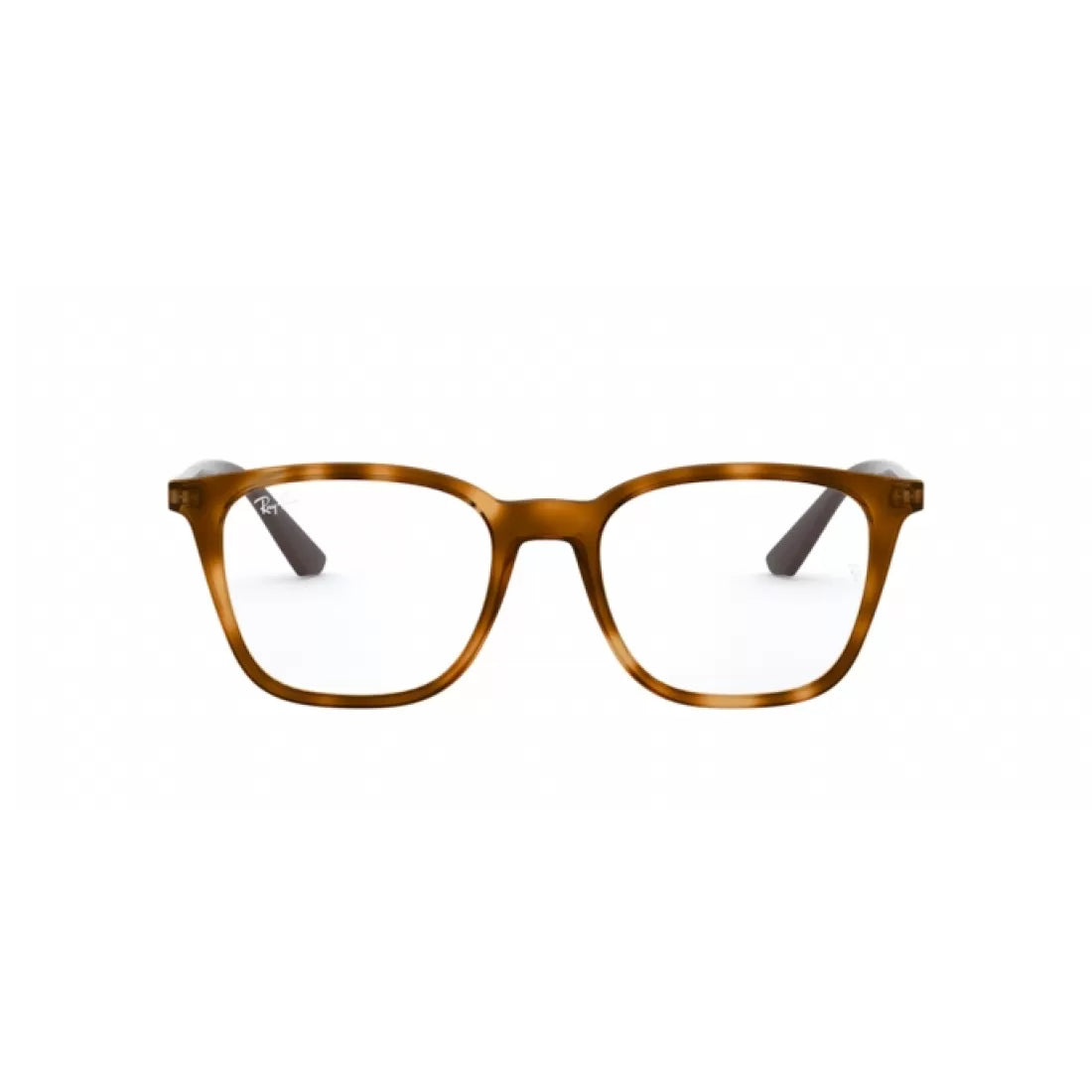 UNISEX EYEGLASSES RAY-BAN RX 7177 - 5992 LIGHT YELLOW HAVANA CALIBER 51 