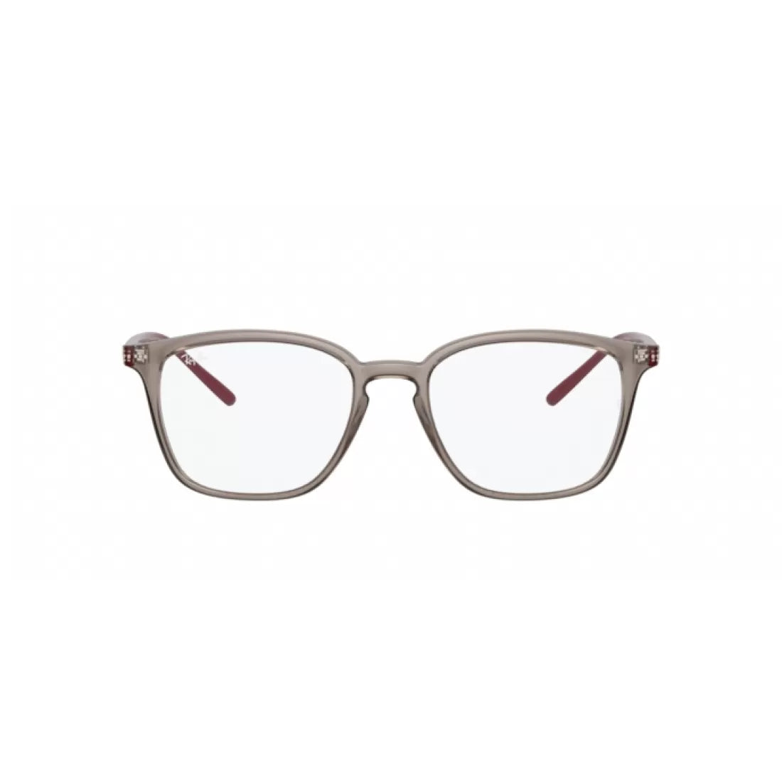 UNISEX EYEGLASSES RAY-BAN RX 7185 - 8083 TRANSPARENT GRAY SIZE 52 