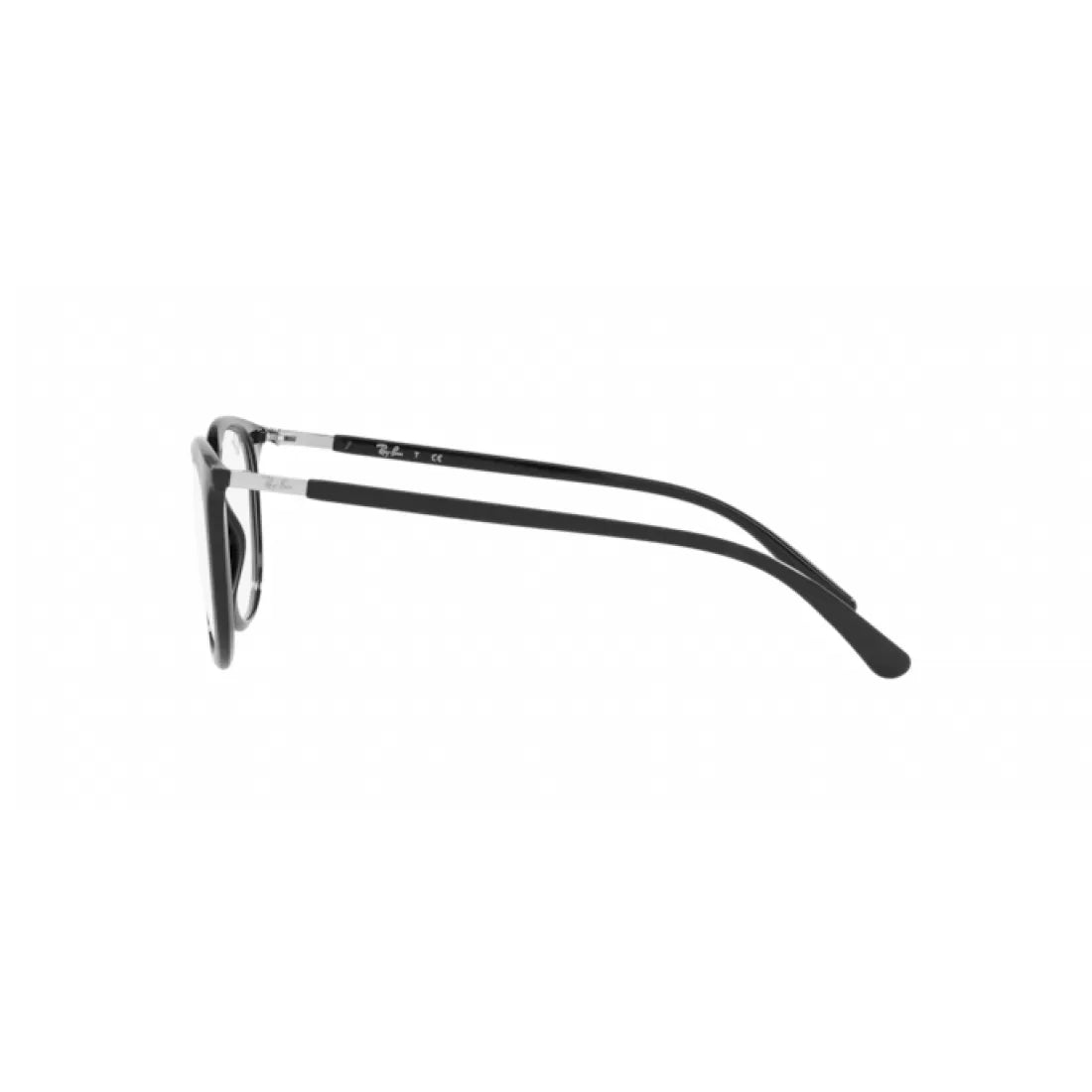 UNISEX EYEGLASSES RAY-BAN RX 7190 - 2000 BLACK CALIBER 53 
