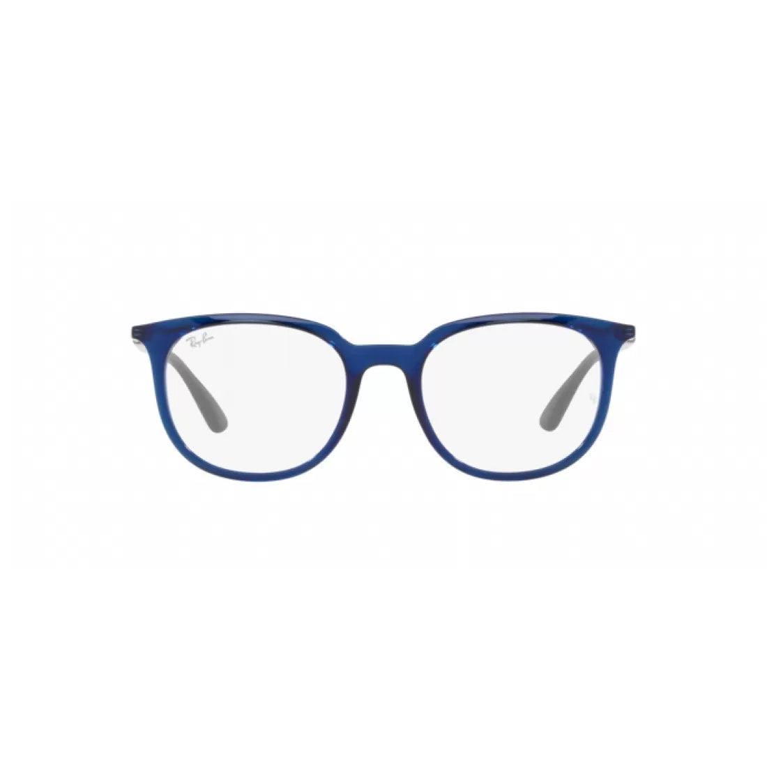 UNISEX EYEGLASSES RAY-BAN RX 7190 - 8084 TRANSPARENT BLUE SIZE 51 