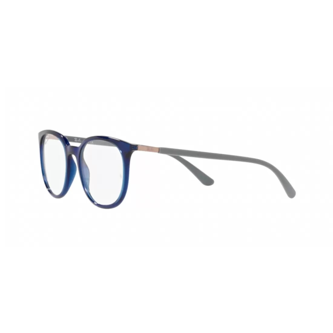 UNISEX EYEGLASSES RAY-BAN RX 7190 - 8084 TRANSPARENT BLUE SIZE 51 