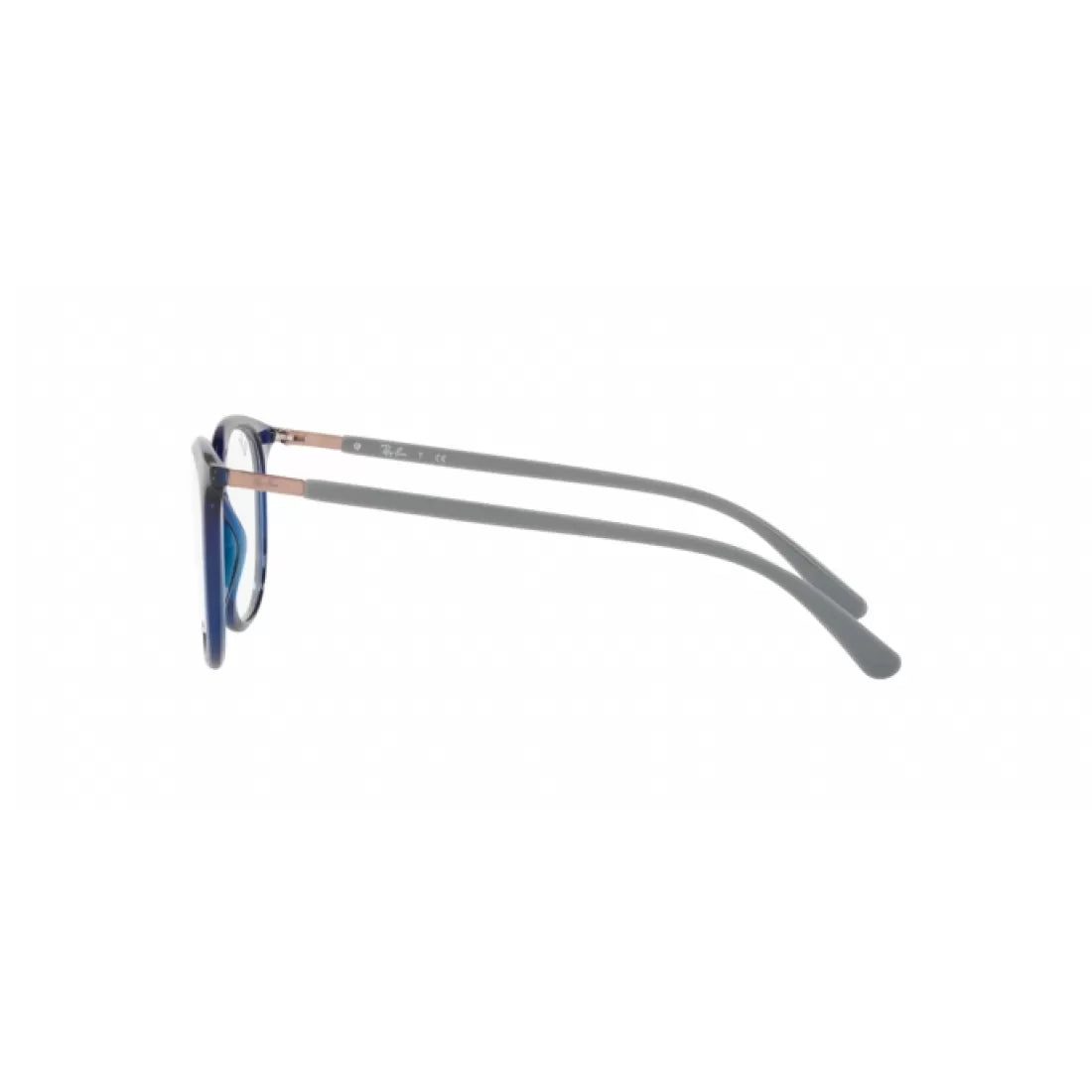 UNISEX EYEGLASSES RAY-BAN RX 7190 - 8084 TRANSPARENT BLUE SIZE 51 
