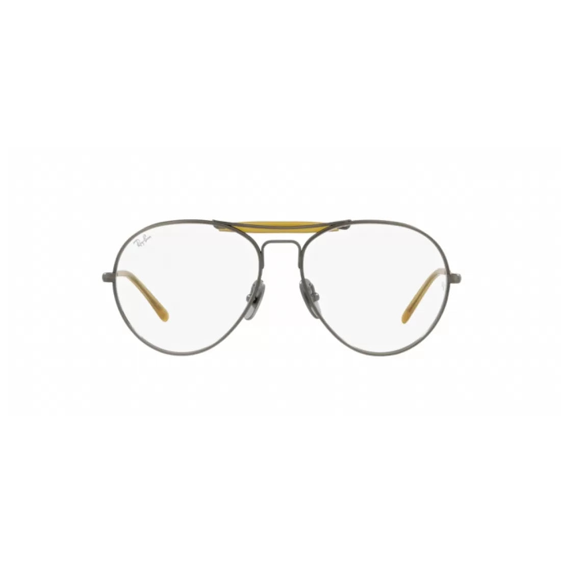 UNISEX EYEGLASSES RAY-BAN RX 8063V - 1223 PEWTER DEMI GLOSS 