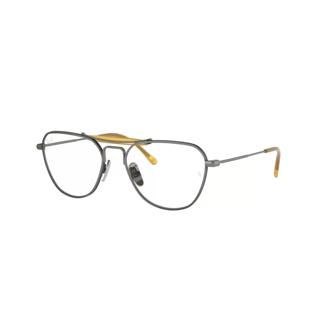 WOMEN'S EYEGLASSES RAY-BAN RX 8064V - 1223 PEWTER DEMI GLOSS 