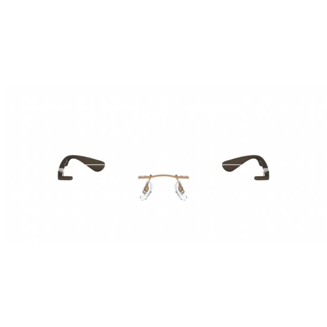 UNISEX EYEGLASSES RAY-BAN RX 8724 - 1131 GLOSS LIGHT BROWN CALIBER 54 