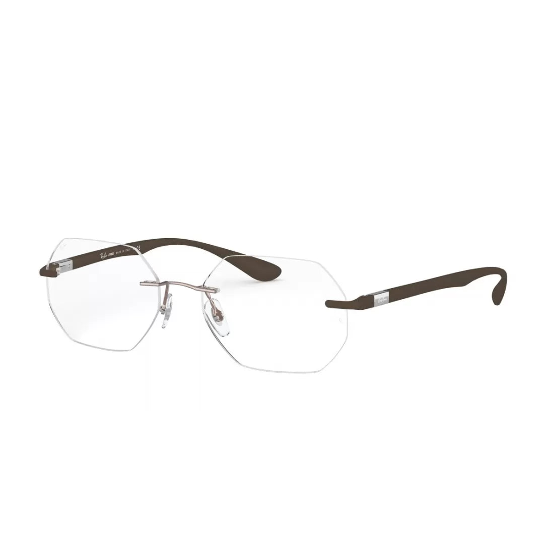 UNISEX EYEGLASSES RAY-BAN RX 8765 - 1131 LIGHT BROWN 