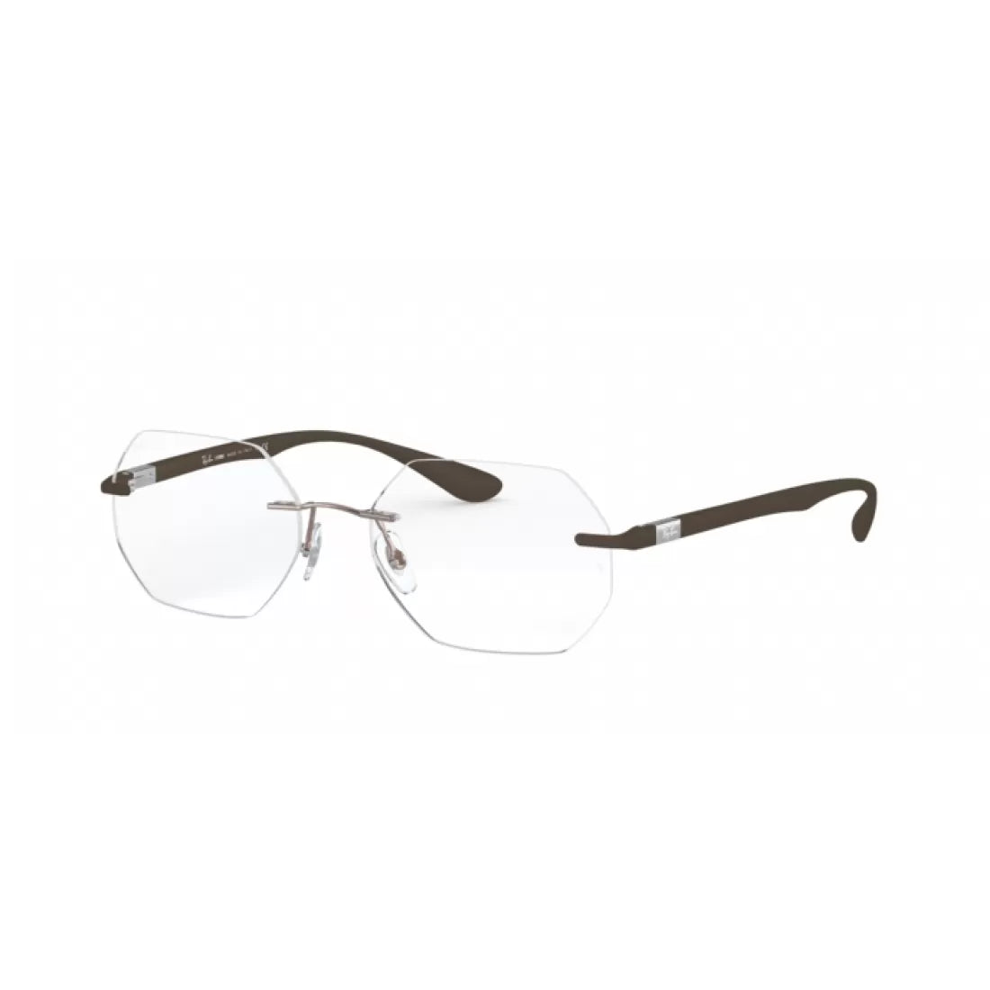 UNISEX EYEGLASSES RAY-BAN RX 8765 - 1131 LIGHT BROWN 