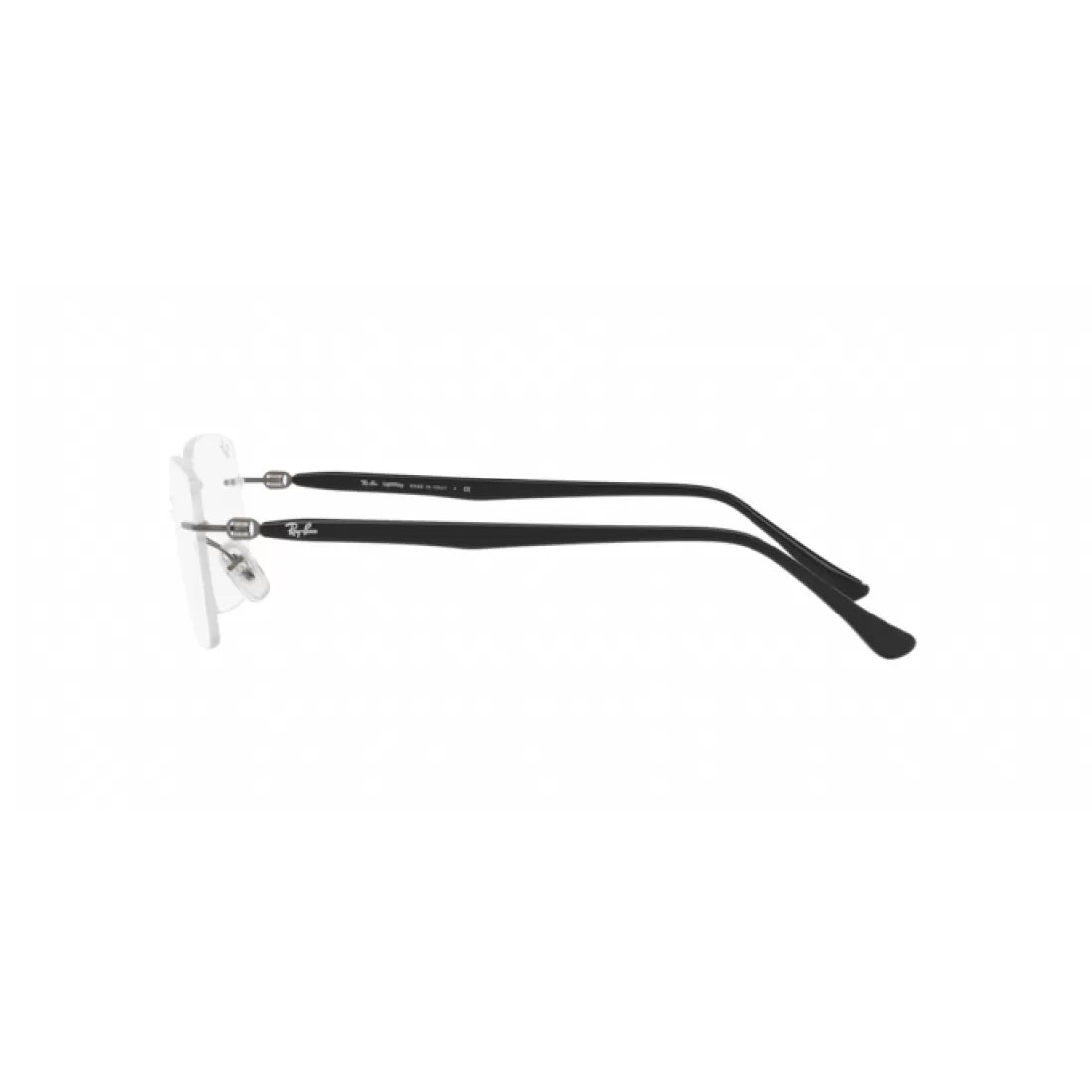 UNISEX EYEGLASSES RAY-BAN RX 8767 - 1230 BLACK ON GUNMETAL CALIBER 51 