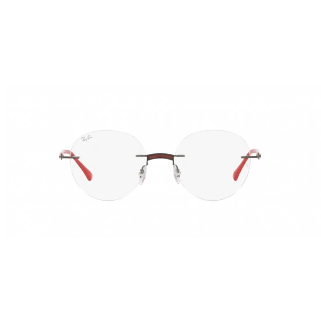 UNISEX EYEGLASSES RAY-BAN RX 8768 - 1229 RED ON GUNMETAL POLISHING CALIBER 48 