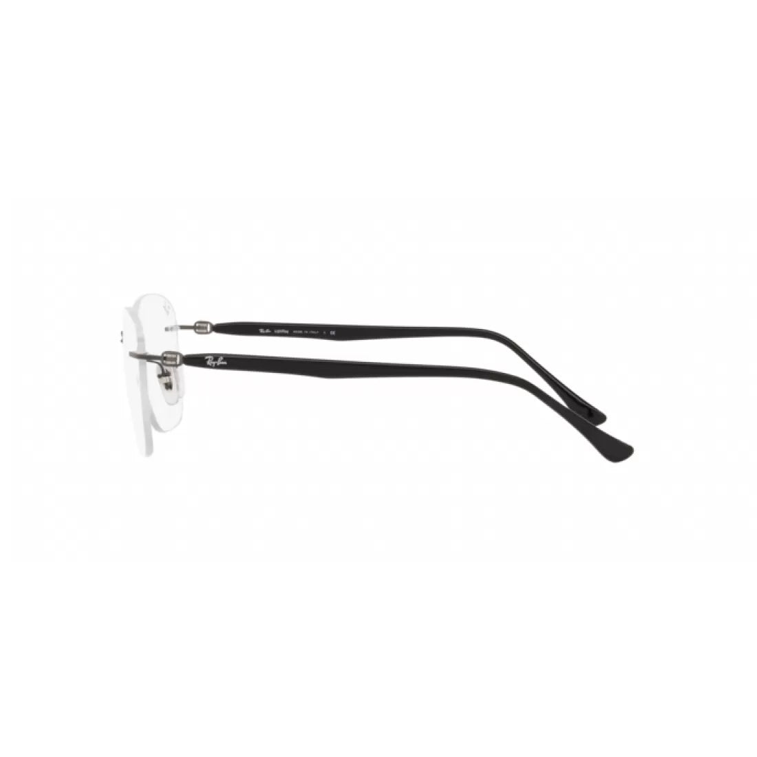 UNISEX EYEGLASSES RAY-BAN RX 8769 - 1128 BLACK ON GUNMETAL SANDING CALIBER 51 