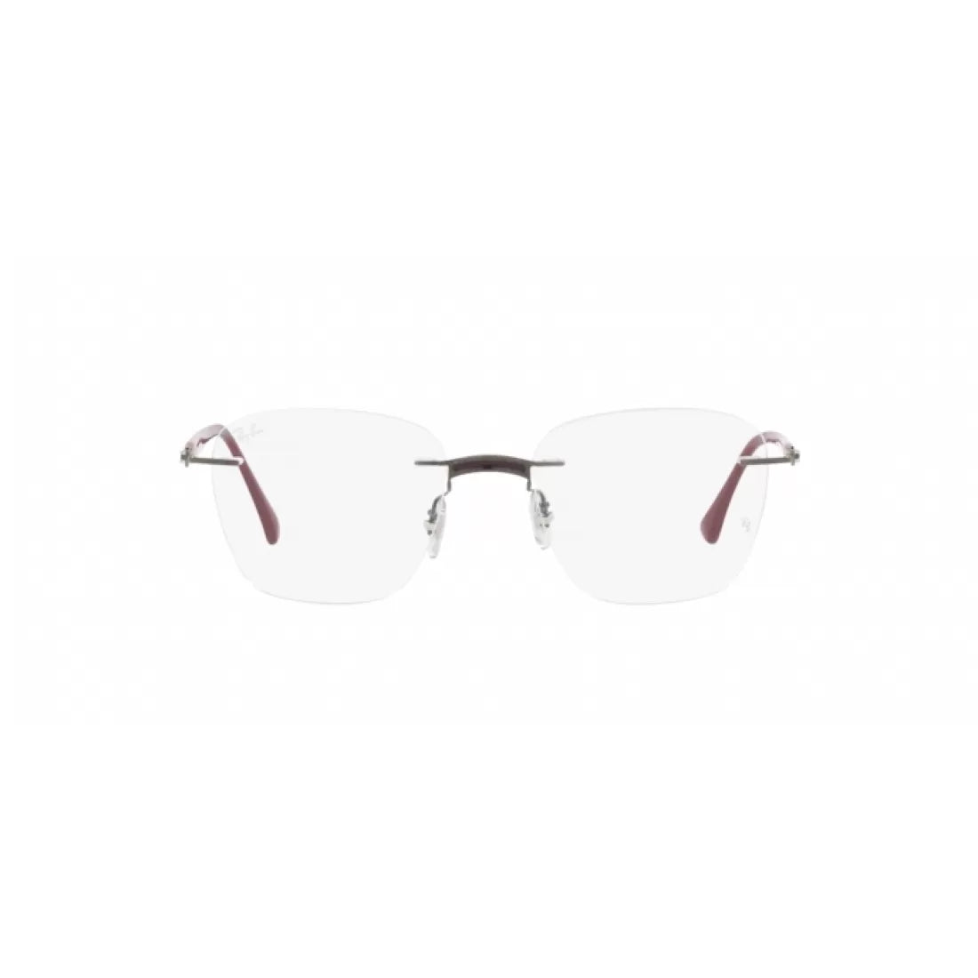 UNISEX EYEGLASSES RAY-BAN RX 8769 - 1140 AMARANTH ON GUNMETAL CALIBER 49 