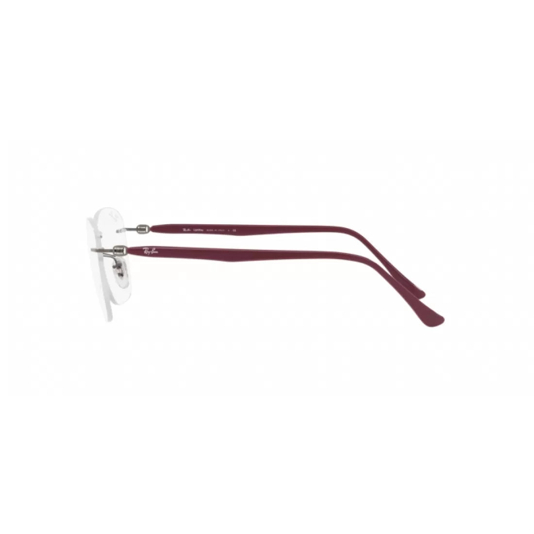 UNISEX EYEGLASSES RAY-BAN RX 8769 - 1140 AMARANTH ON GUNMETAL CALIBER 49 