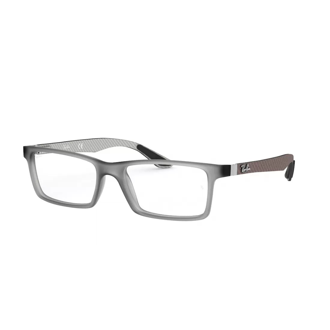 MEN'S EYEGLASSESAY-BAN RX 8901 - 5244 DEMI GLOSS GRAY CALIBER 53 