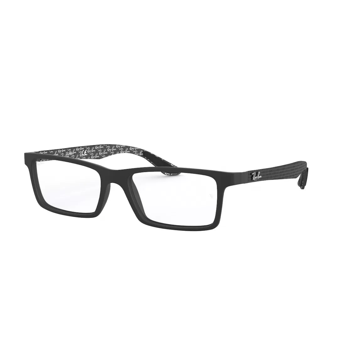 MEN'S EYEGLASSES RAY-BAN RX 8901 - 5263 DEMI GLOSS BLACK CALIBER 55 