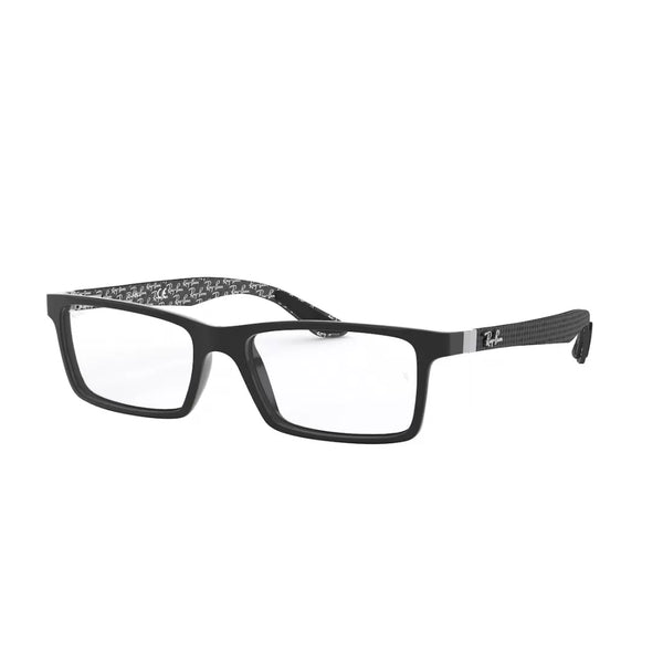 OCCHIALE DA VISTA UOMO RAY-BAN RX 8901 - 5610 TOP NERO SU GRIGIO LUCIDO CALIBRO 55