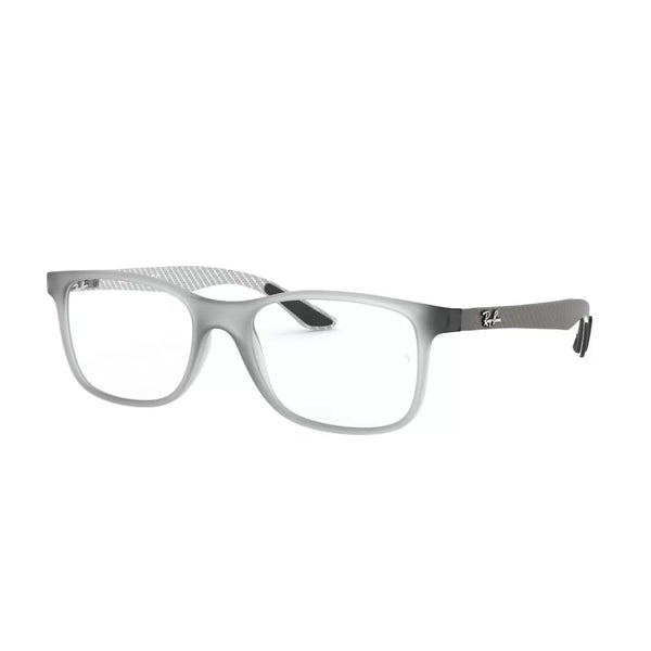 OCCHIALE DA VISTA UOMO RAY-BAN RX 8903 - 5244 GRIGIO OPACO TRASPARENTE CALIBRO 55