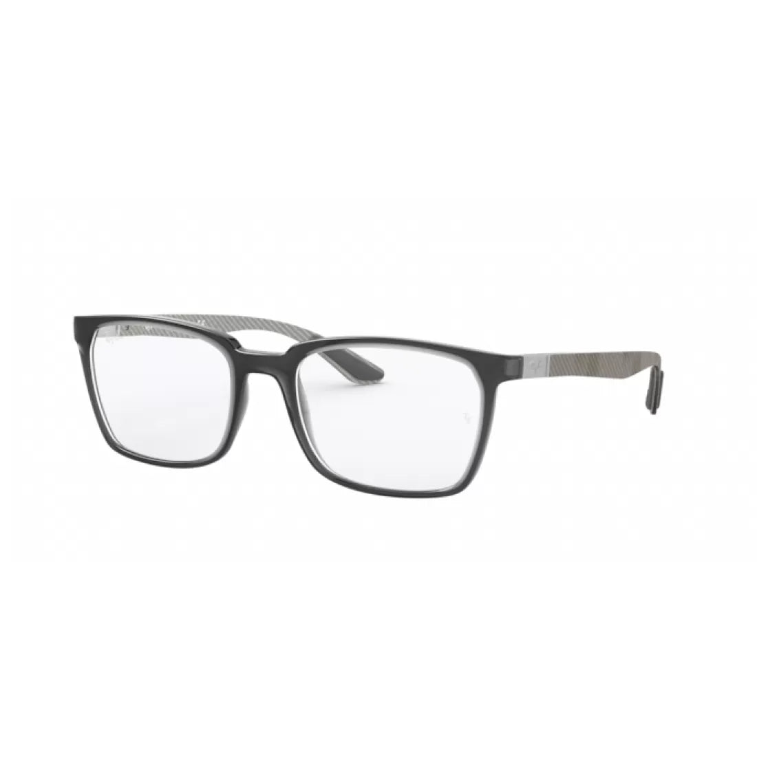 MEN'S EYEGLASSES RAY-BAN RX 8906 - 8061 GLOSS TRANSPARENT GRAY SIZE 54 